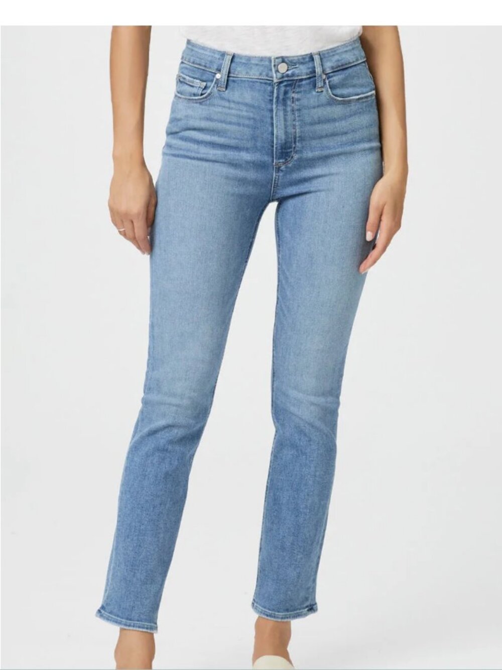 Paige Cindy High Rise Straight Jeans in Golden Age Colour Size 29